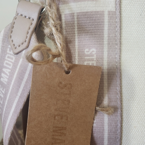Steve Madden Cream and Pink 2 Way Tote Bag NWT - Picture 4 of 10